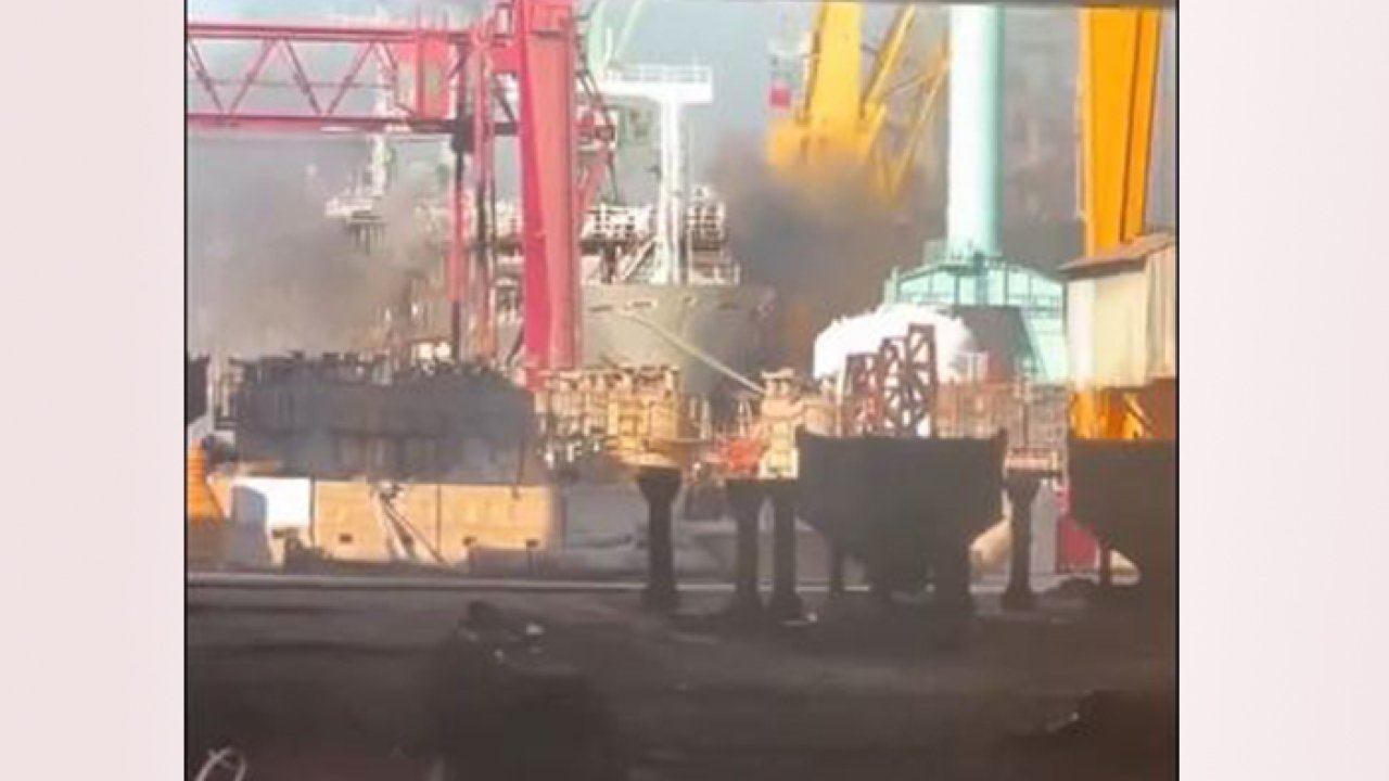 Son Dakika! Tuzla'da tersanede gemi yangını! Çok sayıda ekip sevk edildi