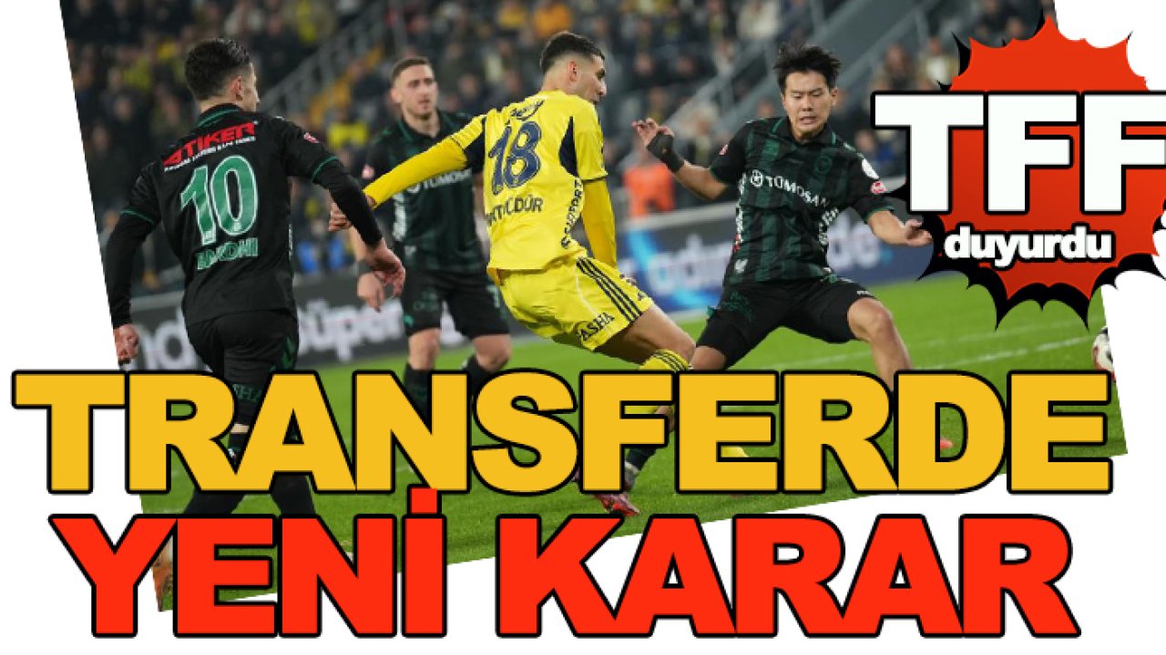 TFF'den yeni ara transfer kararı
