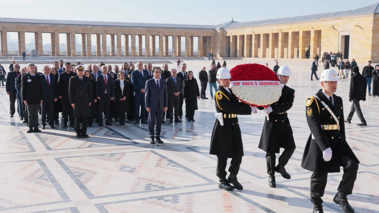 CHP Konya, Anıtkabir’e gitti