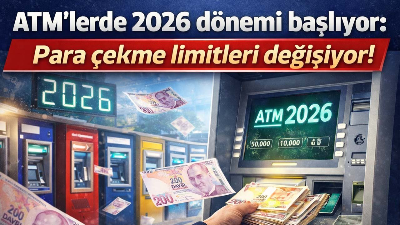 ATM’lerde 2026 dönemi başlıyor: Para çekme limitleri değişiyor!