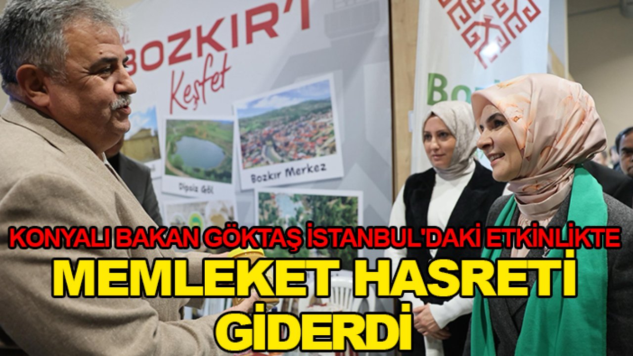 Konyalı Bakan Göktaş İstanbul'daki etkinlikte memleket hasreti giderdi