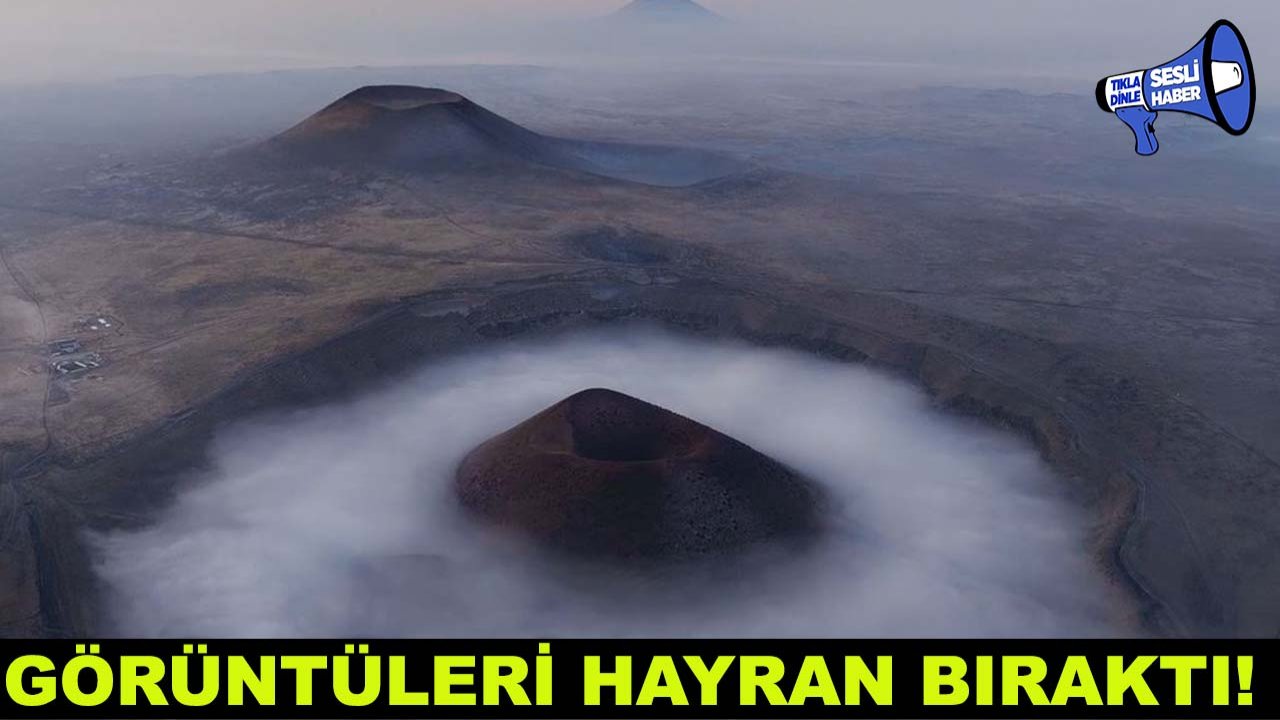 Konya’da Meke Gölü sislerle kaplandı, görüntüleri hayran bıraktı!