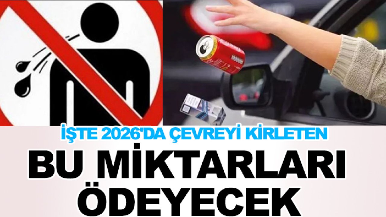 Yere tükürmekten, egzozla havayı kirletmeye kadar... İşte 2026'da çevreyi kirleten bu miktarları ödeyecek