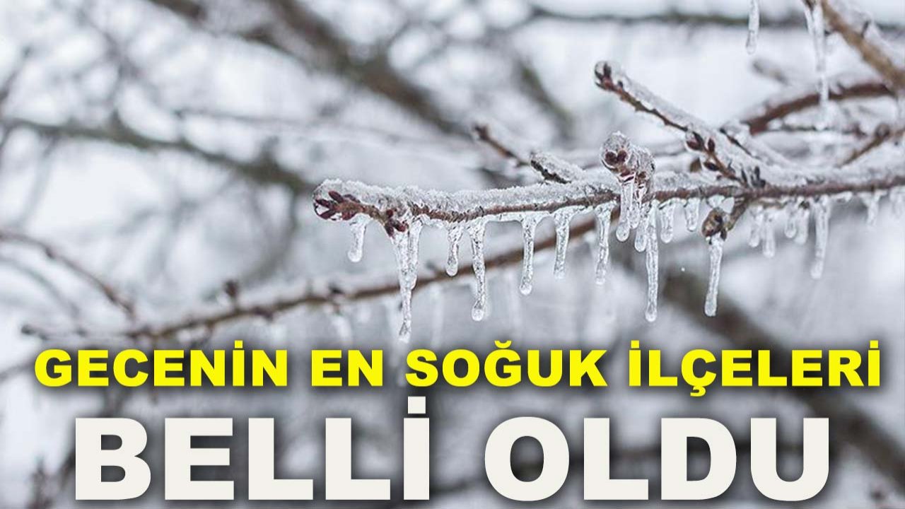 Konya buz kesti! Gecenin en soğuk ilçeleri belli oldu