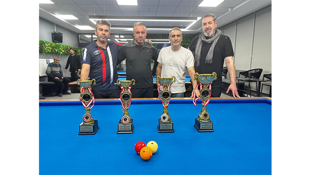 Konya'da bilardo heyecanı yaşandı