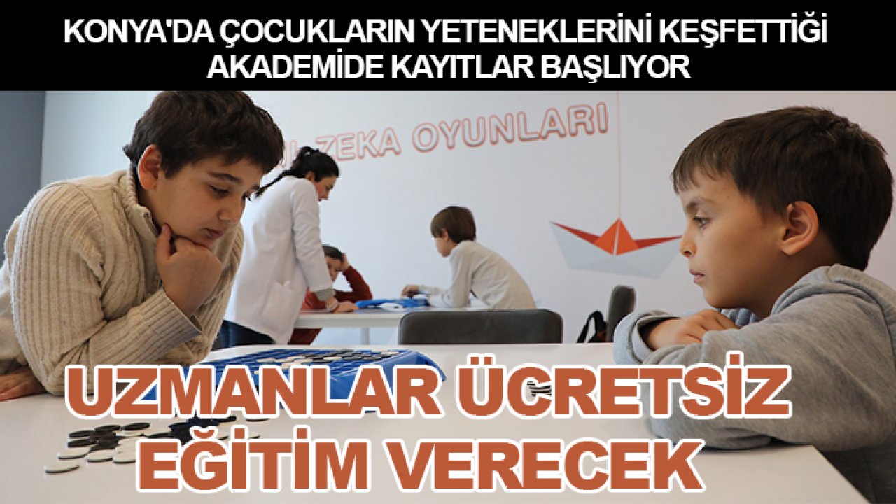 Konya'da çocukların yeteneklerini keşfettiği akademide kayıtlar başlıyor: Uzmanlar ücretsiz eğitim verecek