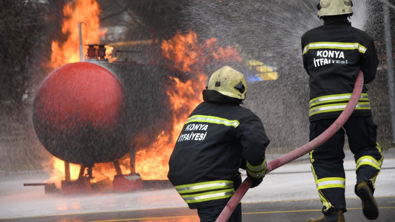 Konya İtfaiyesi 2025’de binlerce olaya müdahale etti