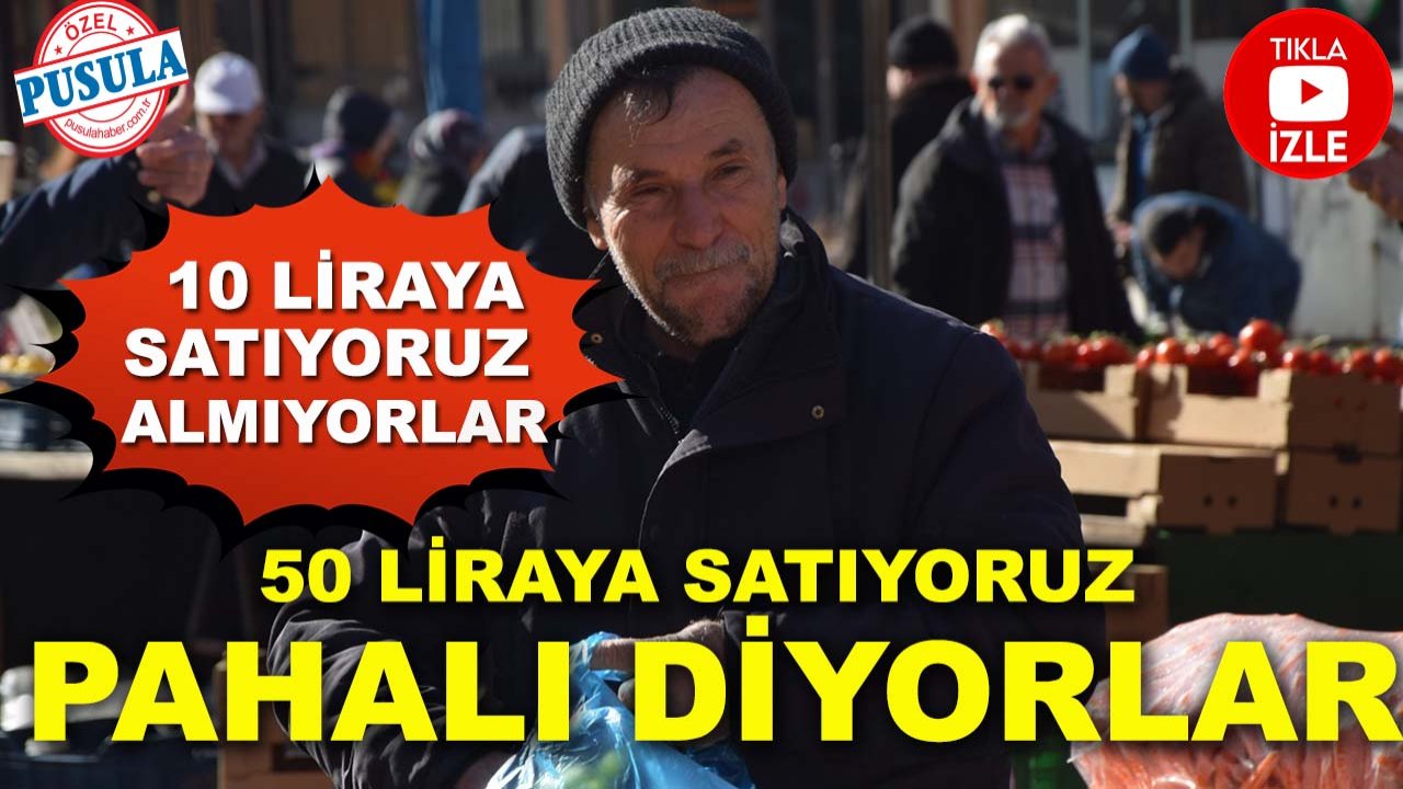 Konyalı pazarcı: 10 liraya satıyoruz almıyorlar, 50 liraya satıyoruz pahalı diyorlar!