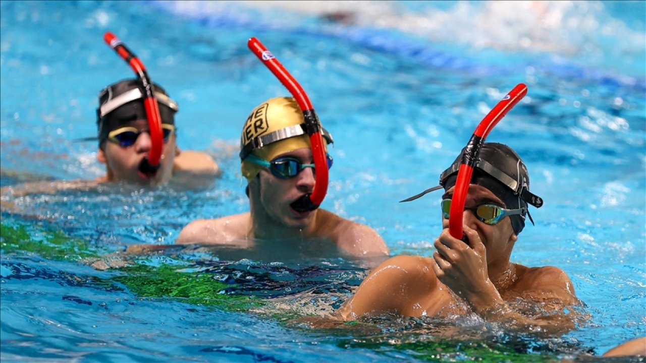 Konya'da yüzme heyecanı yaşandı