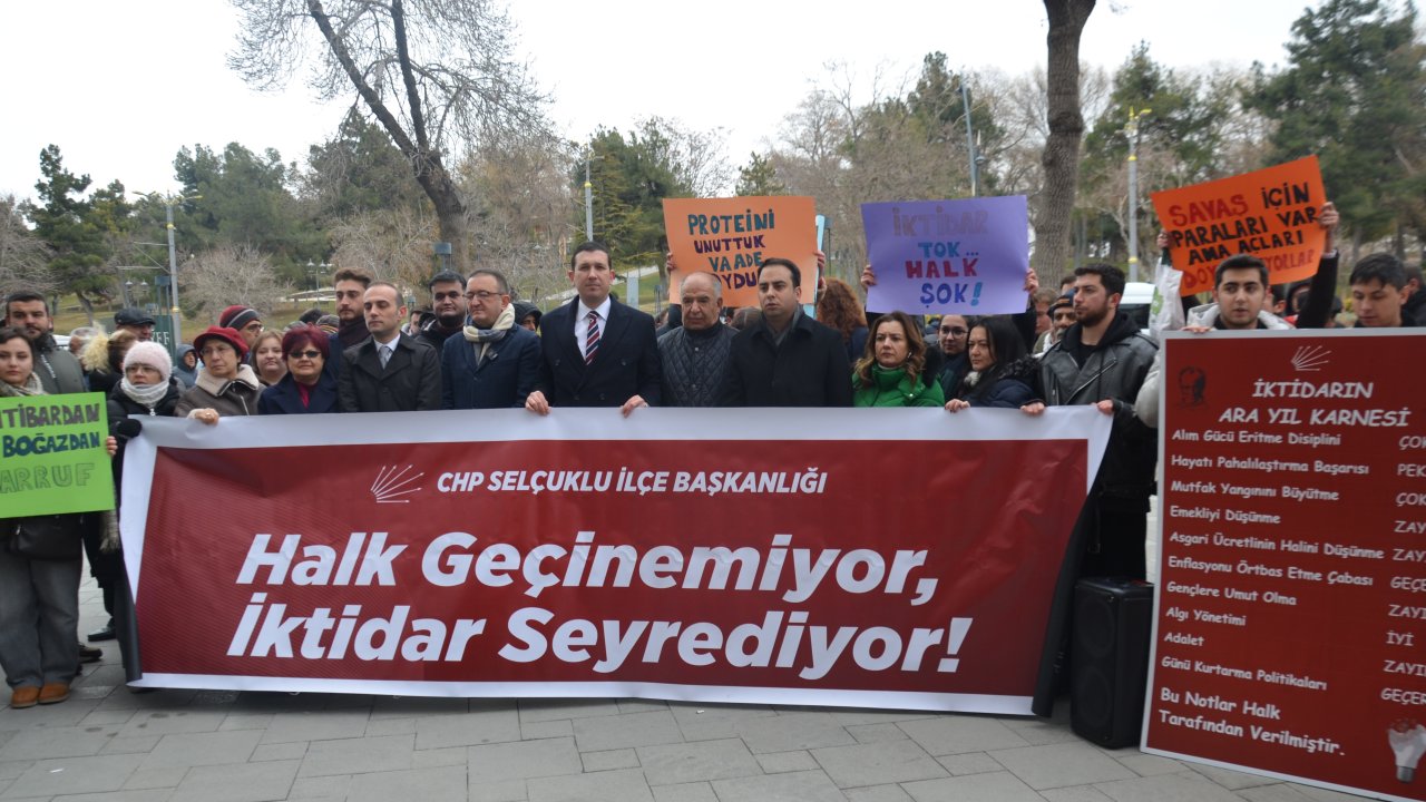 CHP Selçuklu'dan 'zam saltanatına dur diyoruz’ açıklaması