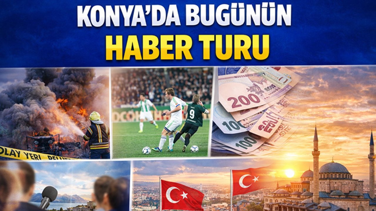 Konya'da bugünün haber turu