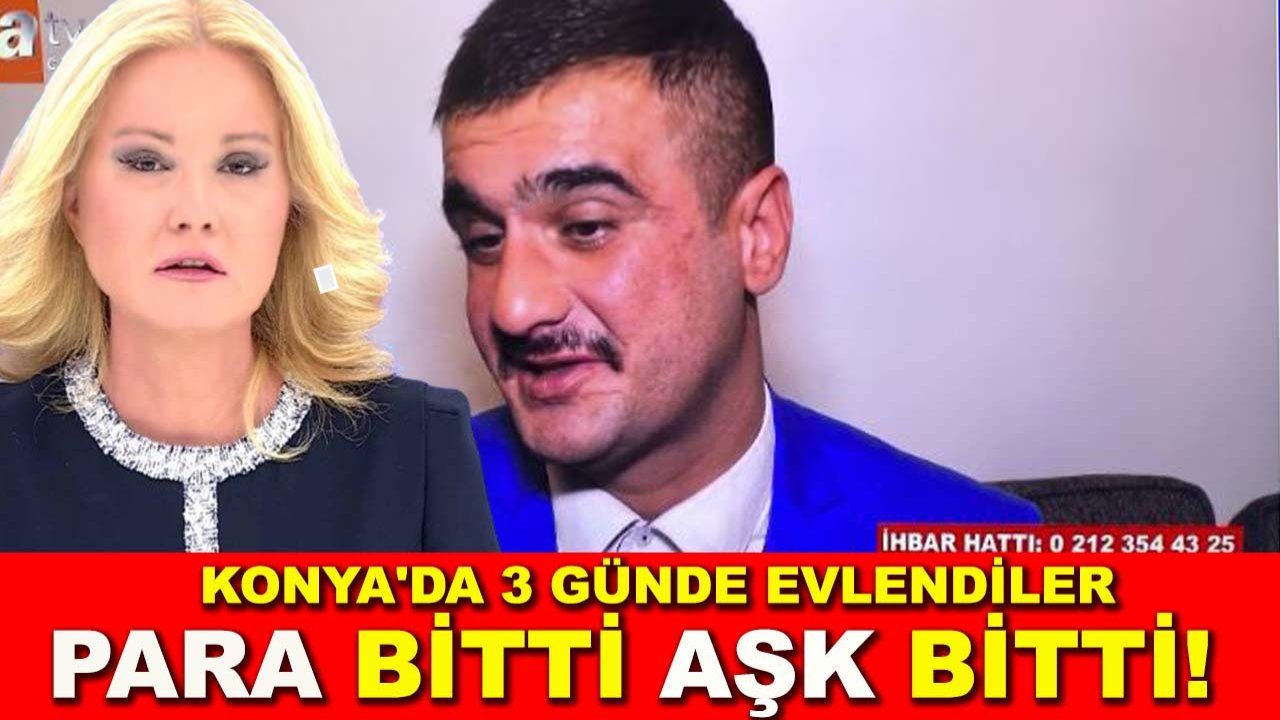 Konya'da 3 günde evlendiler para bitti aşk bitti, kedisi bile gitti!
