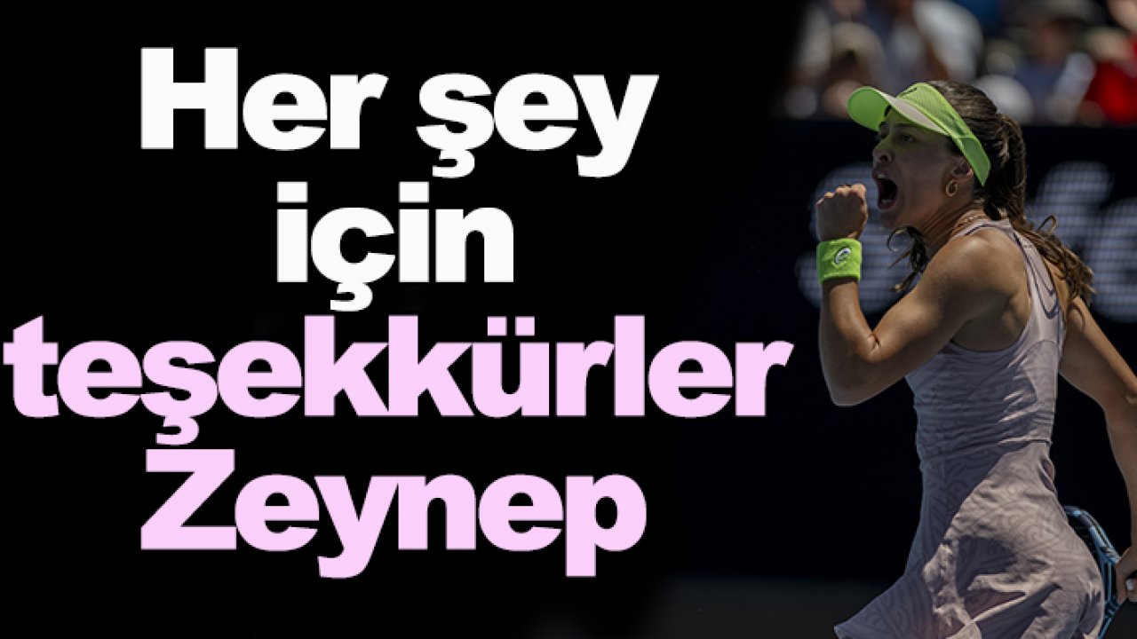 Her şey için teşekkürler Zeynep Sönmez