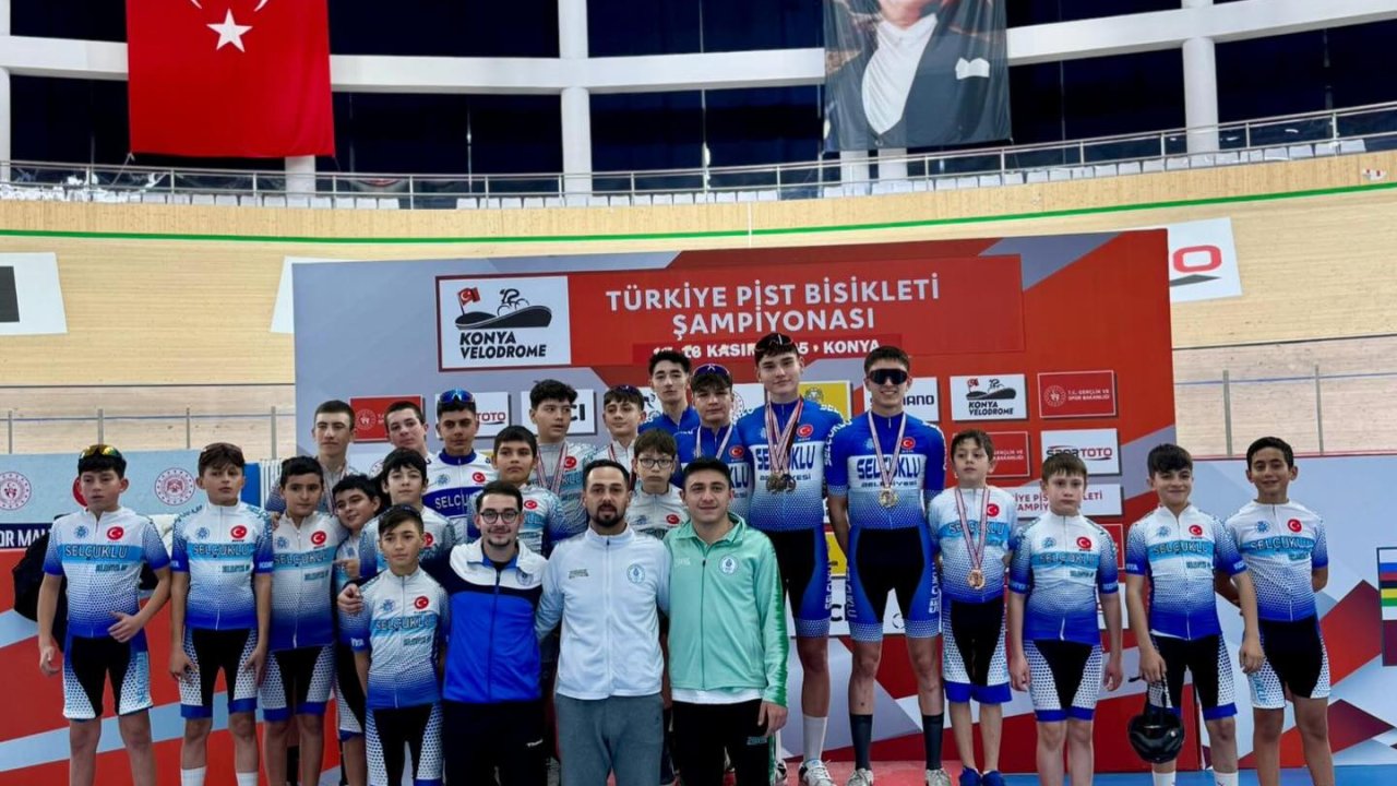 Selçuklu Belediyesporlu pedallardan 11 madalya