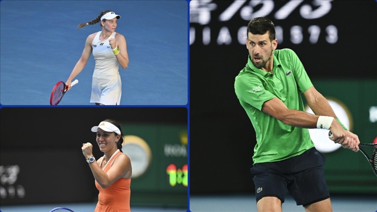 Djokovic, Rybakina ve Pegula yarı finalde