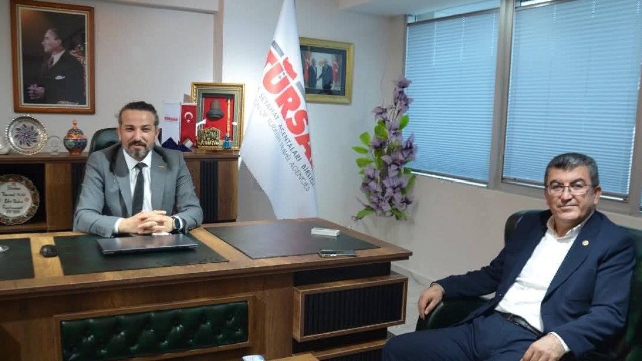 TÜRSAB Konya’nın yeni ofisine Milletvekili Ekici'den ziyaret