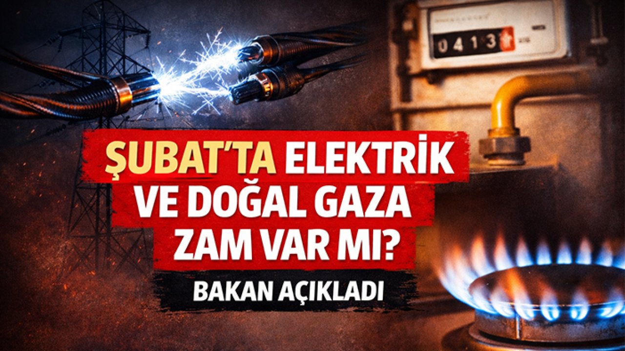 Şubat'ta elektrik ve doğal gaza zam var mı? Bakan açıkladı