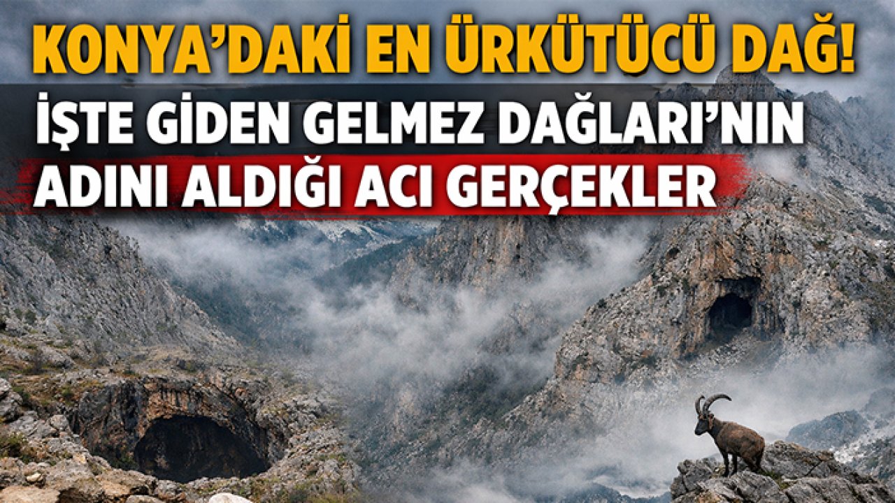 Konya'daki en ürkütücü dağ! İşte Giden Gelmez Dağları'nın adını aldığı acı gerçekler