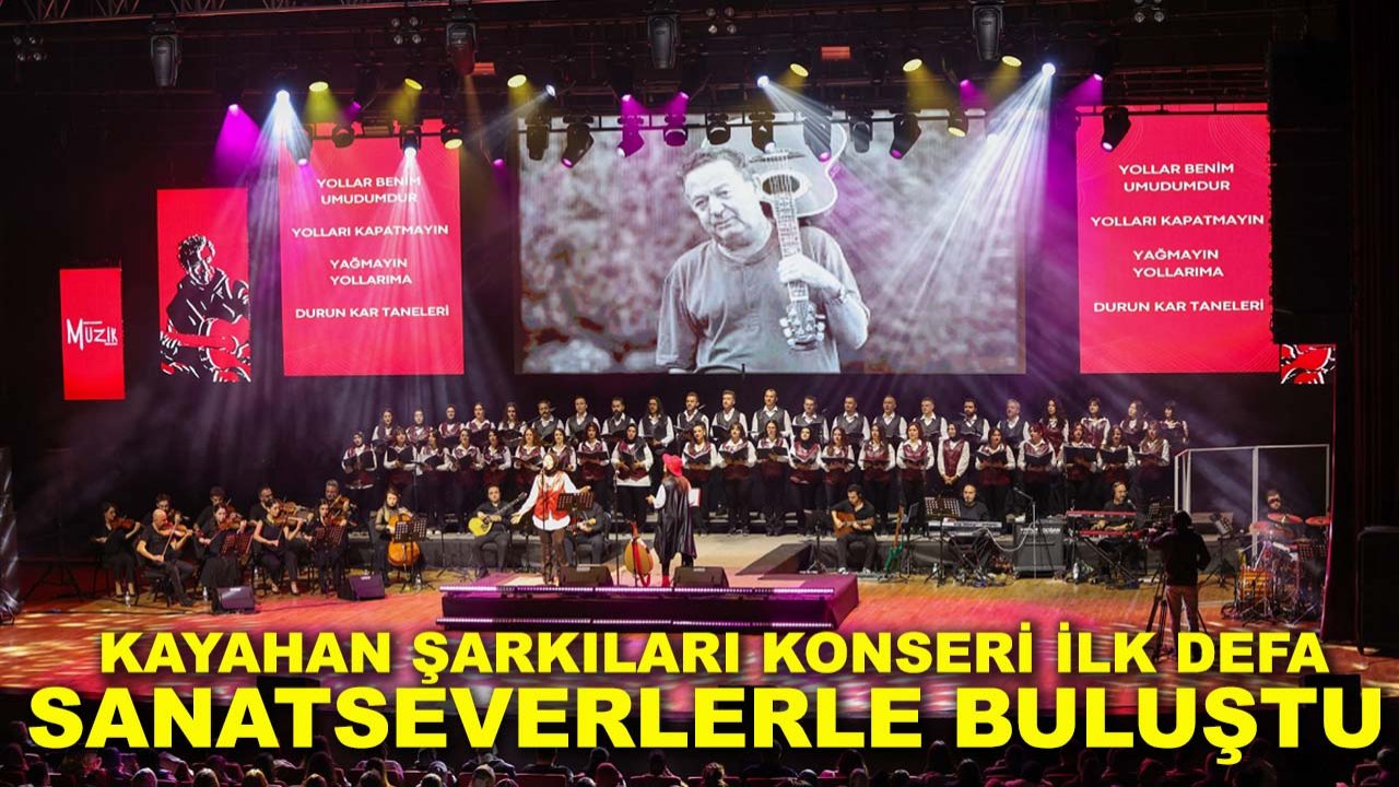 Selçuklu'da Kayahan şarkıları konseri ilk defa sanatseverlerle buluştu