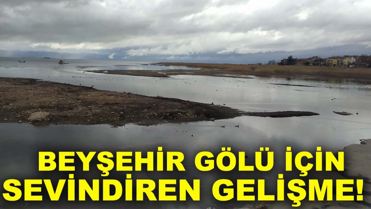 Beyşehir Gölü için sevindiren gelişme!