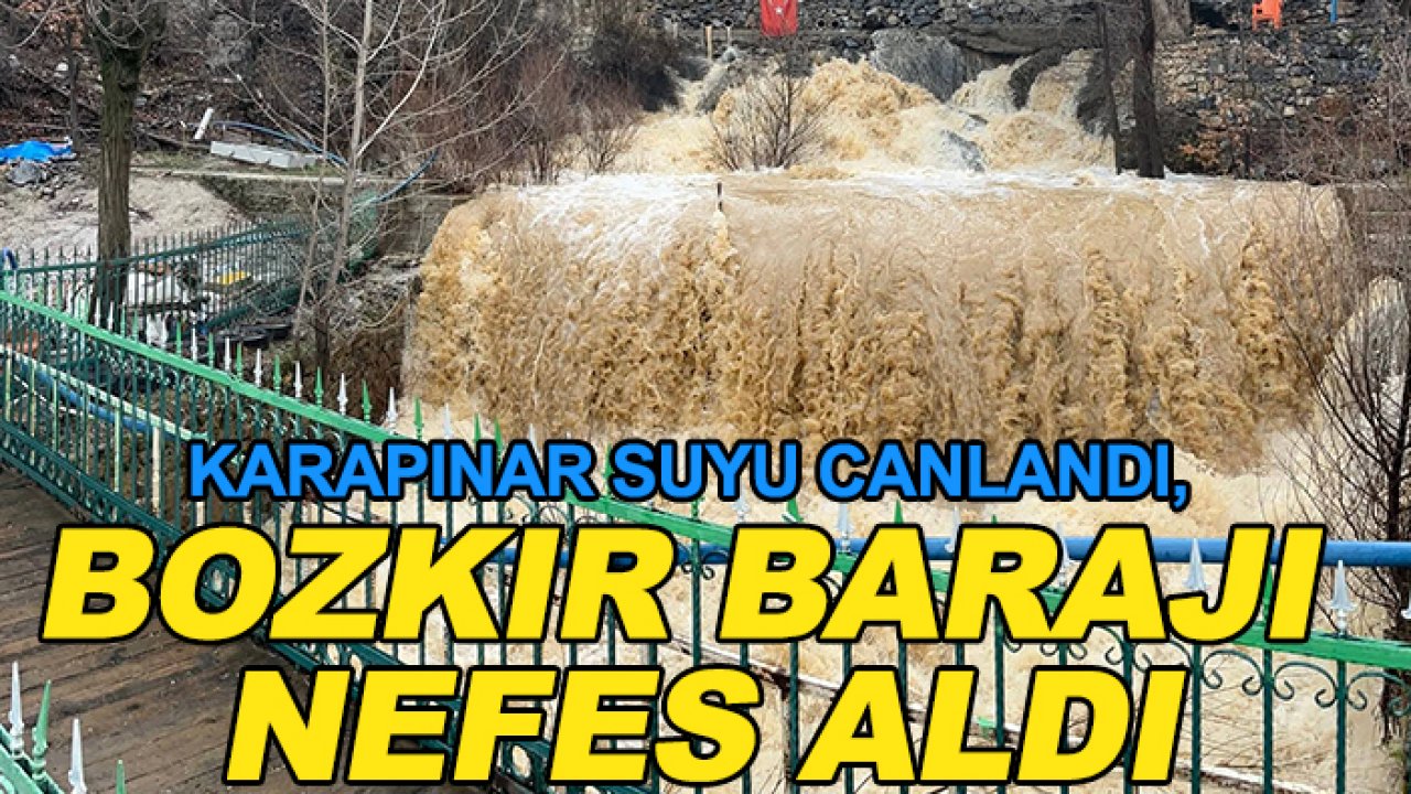 Karapınar suyu canlandı, Bozkır Barajı nefes aldı