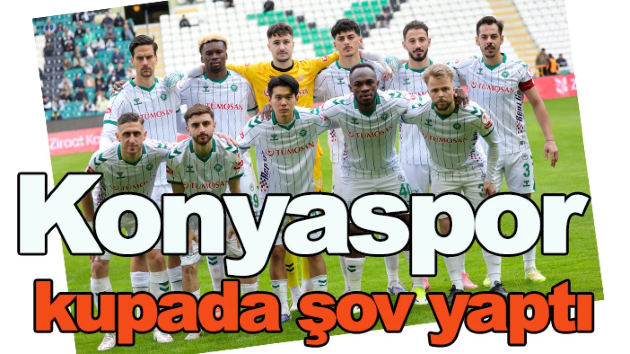 Konyaspor Aliağa FK karşısında şov yaptı
