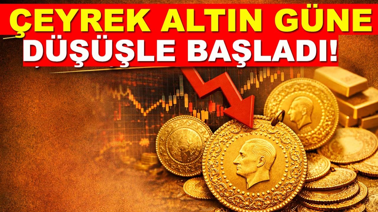 Çeyrek altın güne düşüşle başladı! İşte Konya'da güncel altın fiyatları...