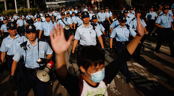Hong Kong'daki Gösteriler