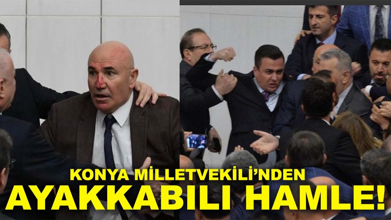 Meclis’teki gerginlikte Konya Milletvekili’nden ayakkabılı hamle!