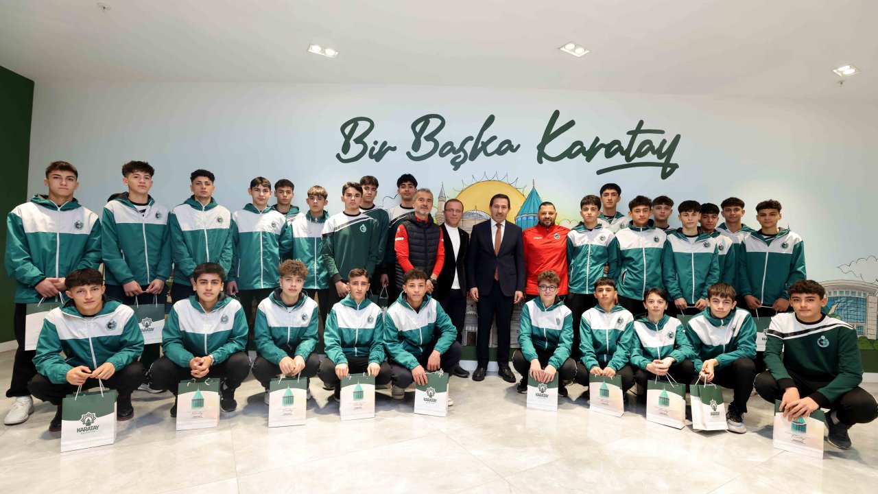 Karataylı sporculardan başkan Kılca'ya ziyaret