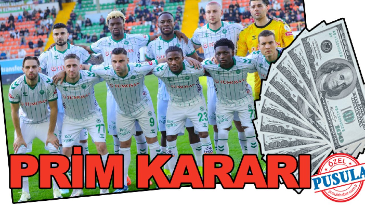 Konyaspor yönetiminden 'prim' kararı