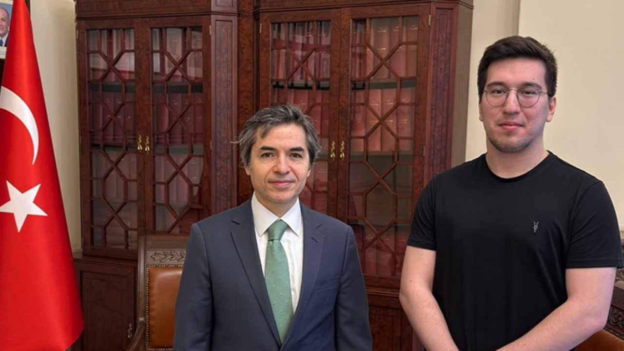 Konyalı öğrenciden büyükelçiye ziyaret