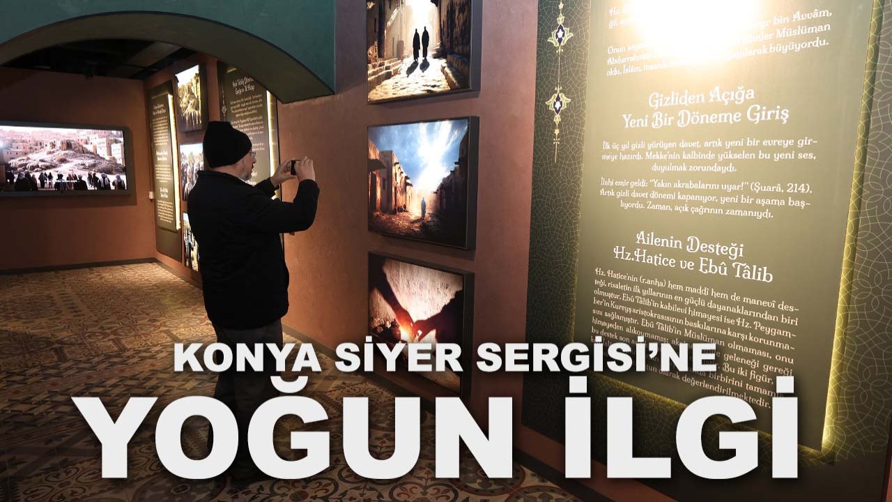 Ramazan’da manevi atmosfer: Konya Siyer Sergisi’ne yoğun ilgi