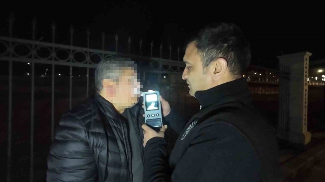 Karaman'da alkollü sürücüye 17 bin lira ceza
