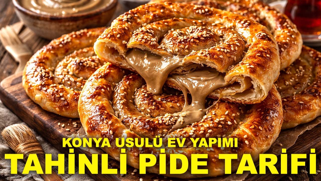 Konya usulü ev yapımı tahinli pide tarifi: Yumuşacık ve bol tahinli