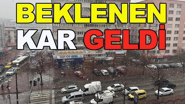 Beklenen kar geldi! Konya beyaza büründü