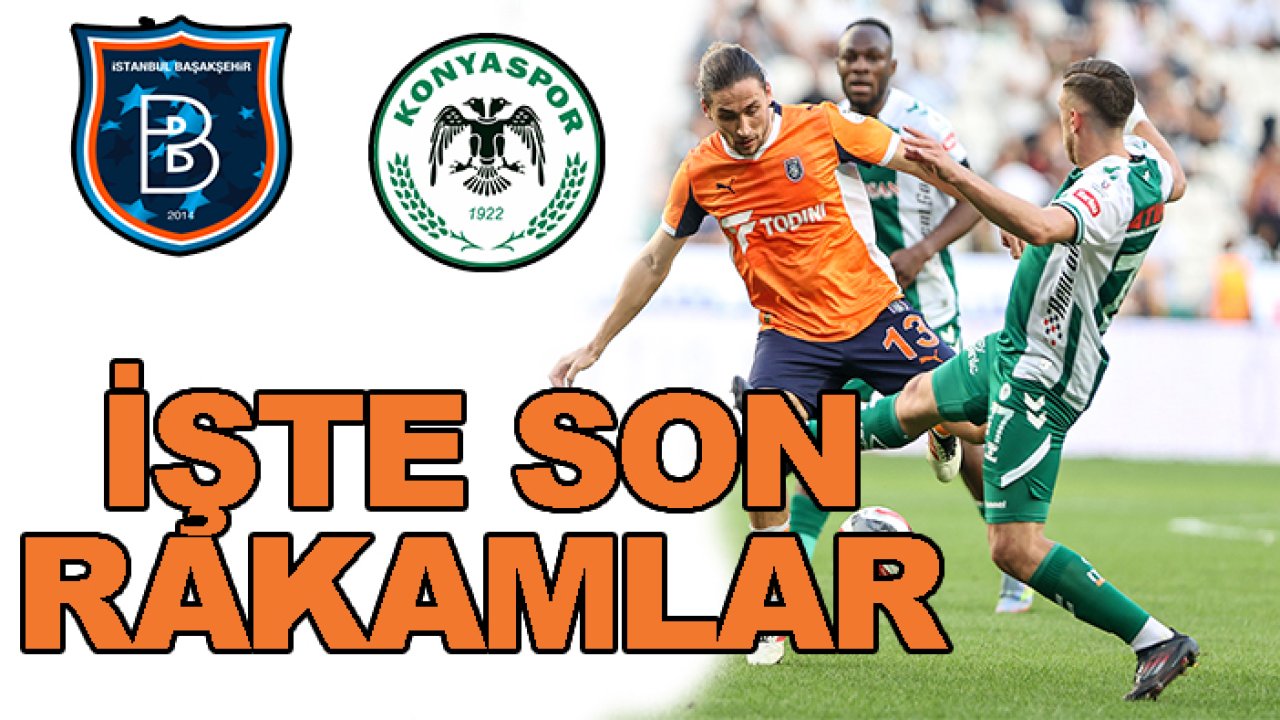 Başakşehir-Konyaspor arasındaki son rakamlar dikkat çekti