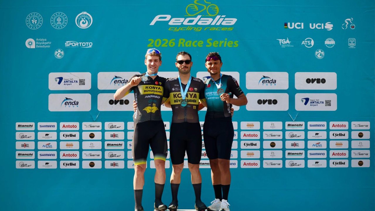 Konya Büyükşehir'den bisiklette çifte zafer