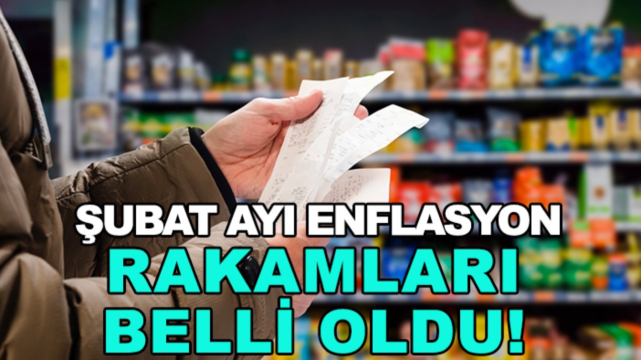 Şubat ayı enflasyon rakamları belli oldu!