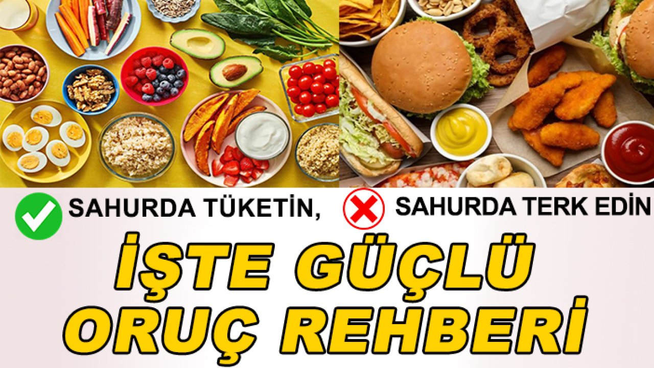 Enerjik bir oruç için sahur rehberi: Sahurda ne yenir, ne yenmez?