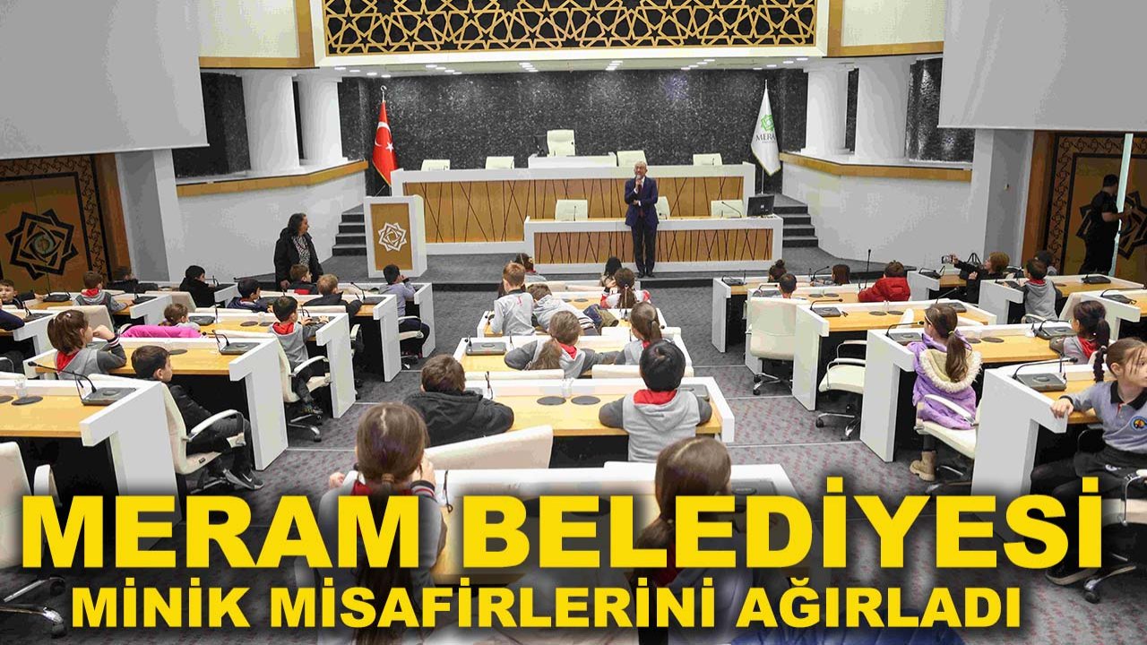 Meram Belediyesi minik misafirlerini ağırladı