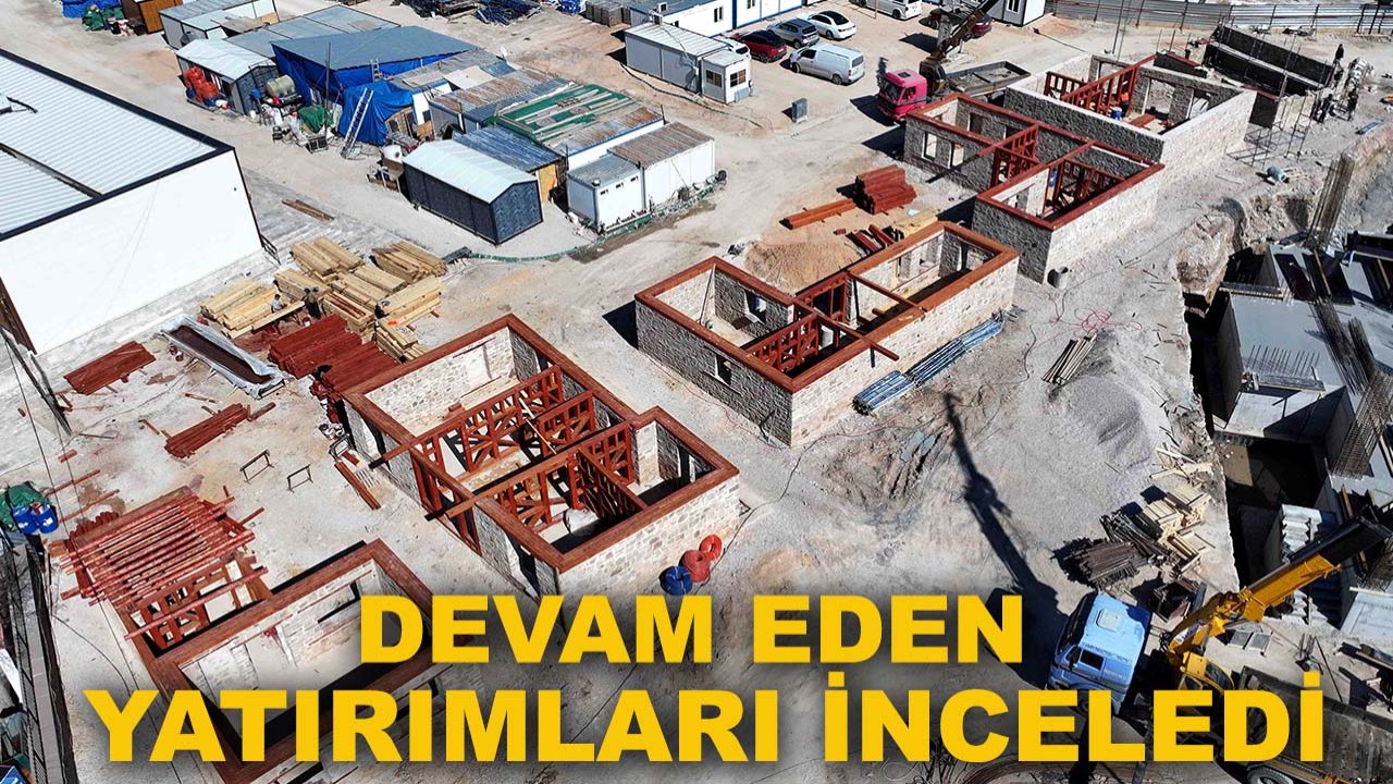 Başkan Kılca devam eden yatırımları inceledi