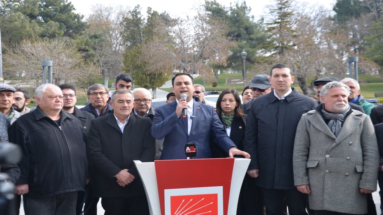CHP Konya İl Başkanı Türktaş:  Hukuksuzluklara karşı ses yükseltmek için buradayız