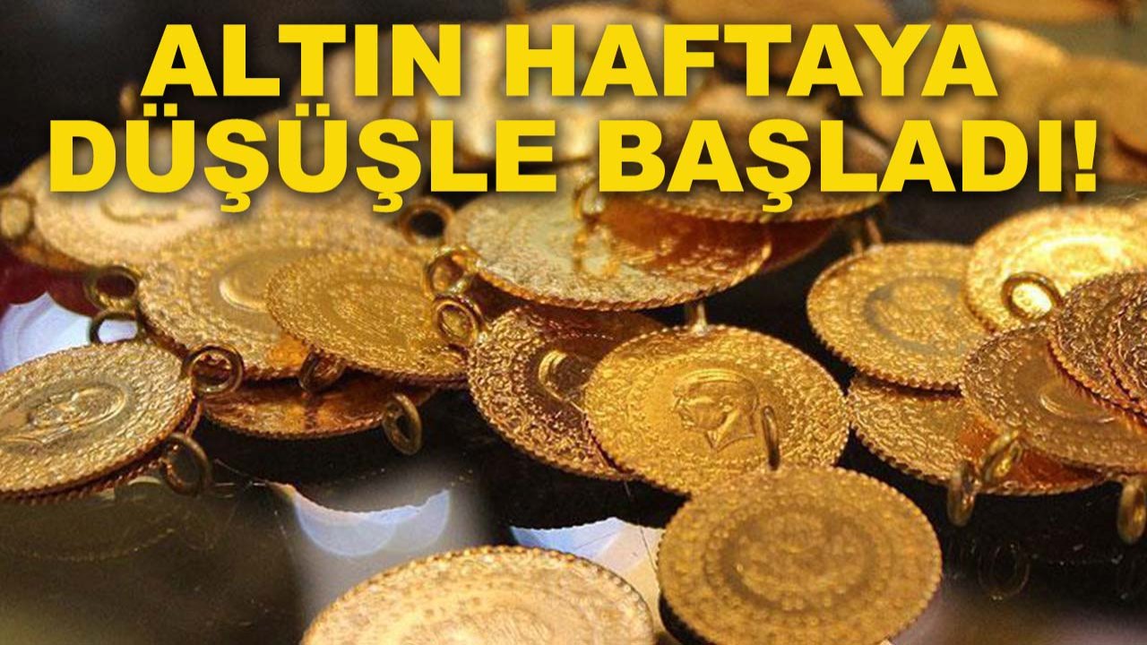 Altın haftaya düşüşle başladı!