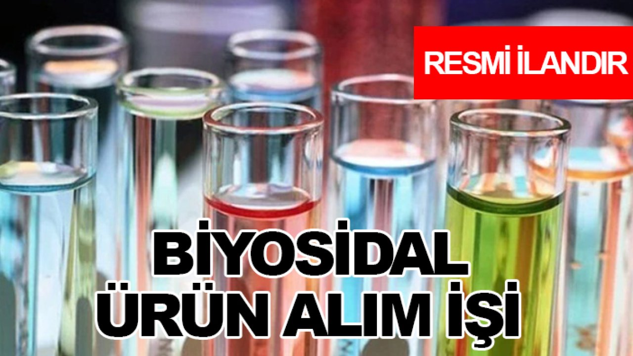 Biyosidal ürün alım işi