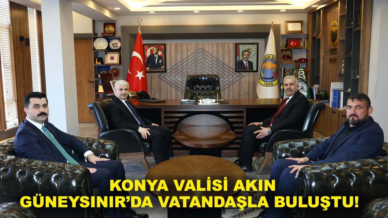 Konya Valisi Akın Güneysınır’da vatandaşla buluştu!