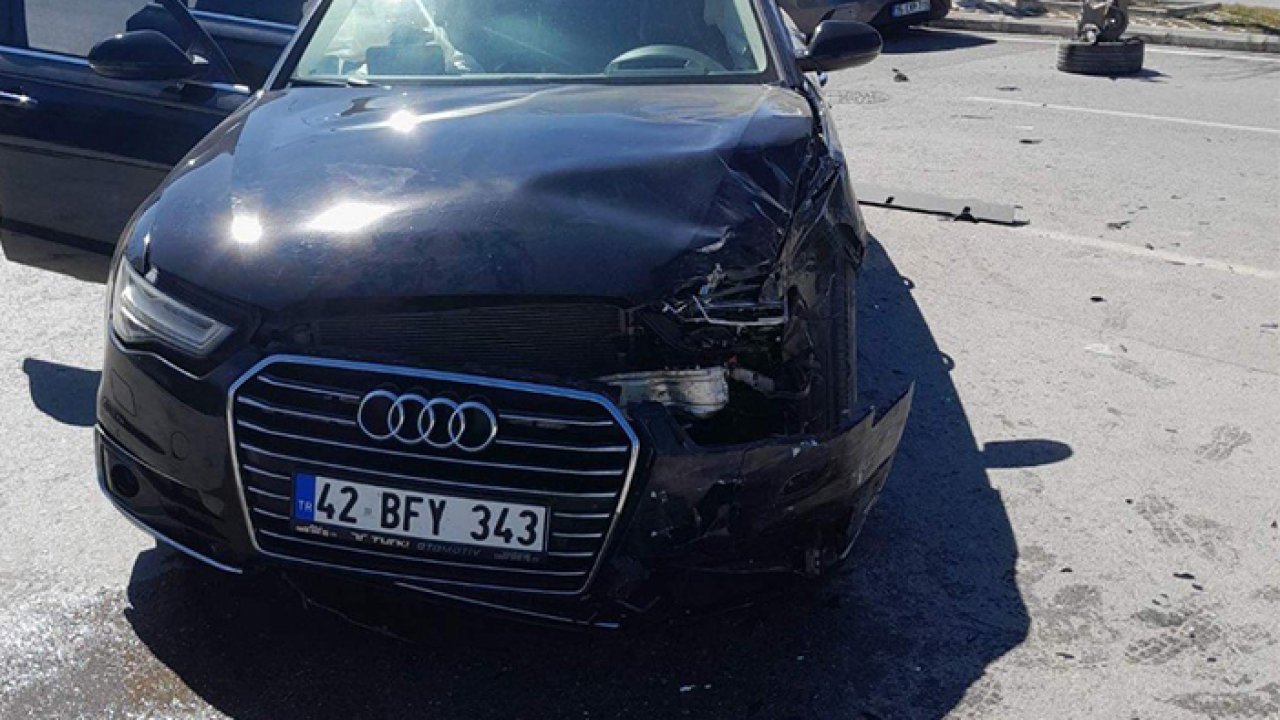 Beyşehir’de otomobiller çarpıştı: 2 yaralı