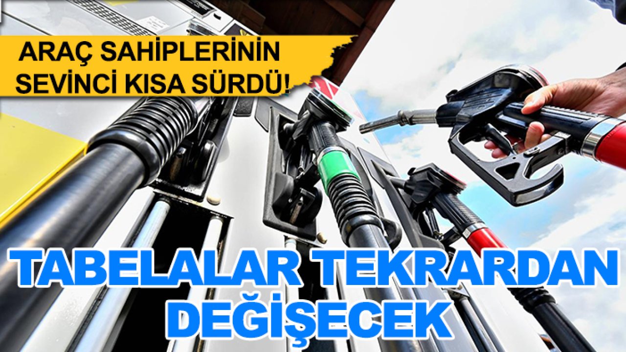 Araç sahiplerinin sevinci kısa sürdü! Tabelalar tekrardan değişecek