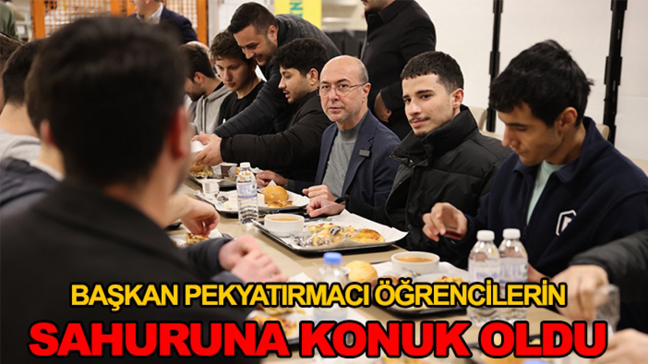 Başkan Pekyatırmacı öğrencilerin sahuruna konuk oldu