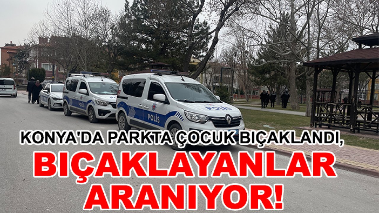 Konya'da parkta çocuk bıçaklandı, bıçaklayanlar aranıyor!